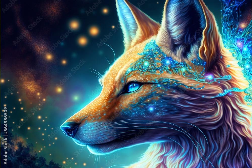 Free download Powerful Epic Legendary Fox Kitsune in Universe Spiritual ...