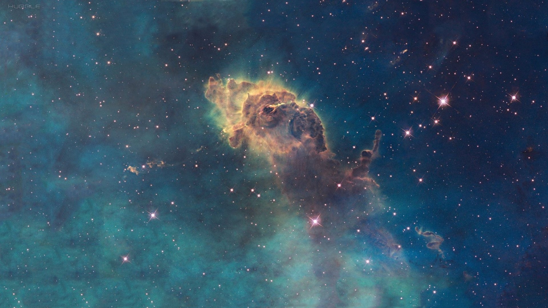 Wallpaper space stars nebula hubble carina nebula desktop