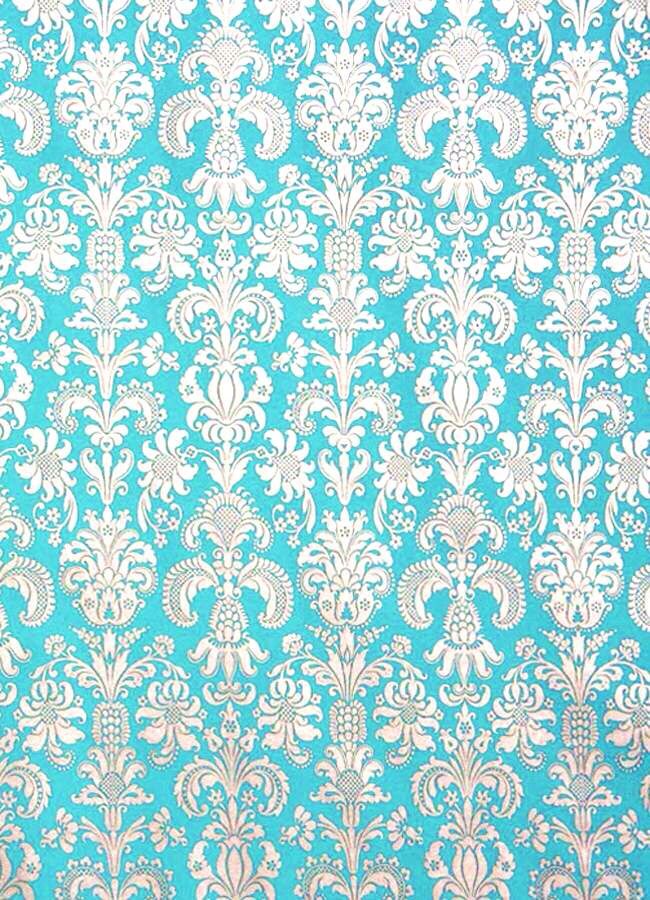 Tiffany Blue Damask Phone Wallpaper