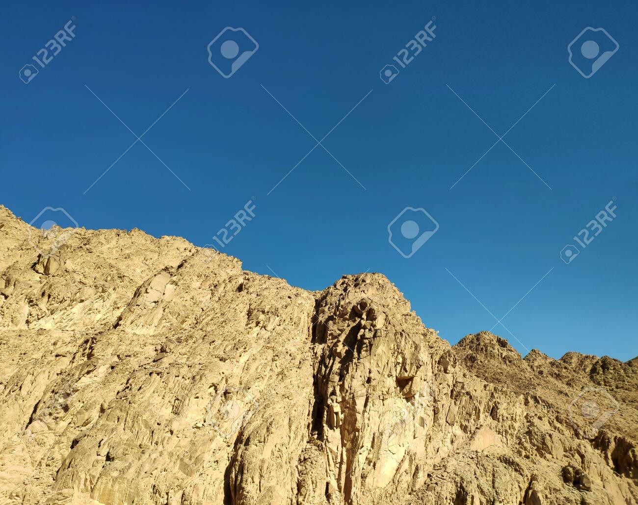Rocks In The Desert Sinai Mountains Landscape Wallpaper