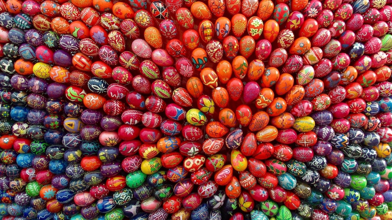Decorated Easter Eggs Desktop Pc And Mac Wallpaper