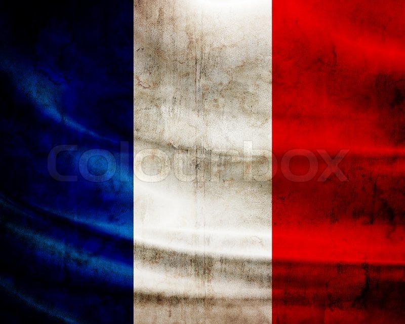 Image Of Grunge Flag China France
