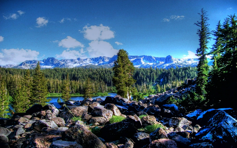 British Columbia Rocky Mountain Beauty Nature Mountains HD Wallpaper
