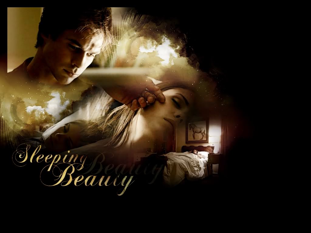 Daily wallpapers 001 Damon and Elena 1024x768