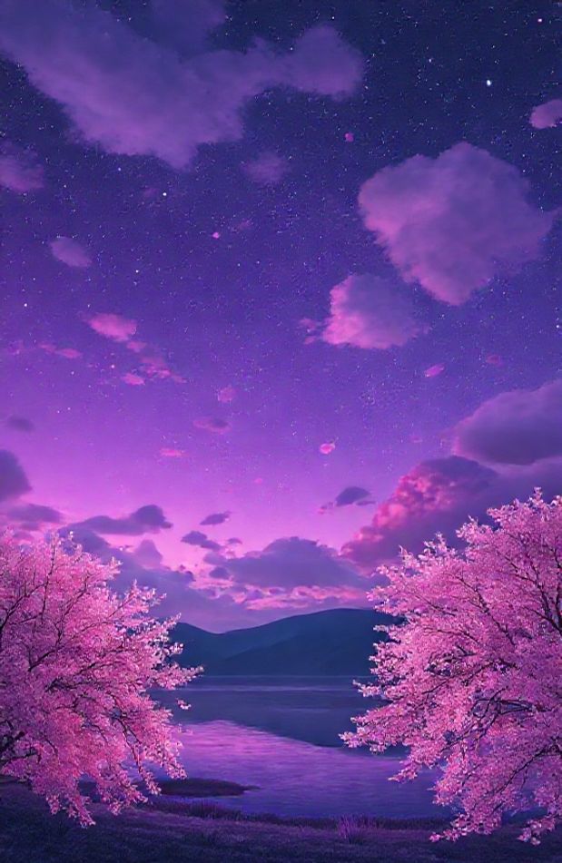Cool Purple Aesthetic Wallpaper