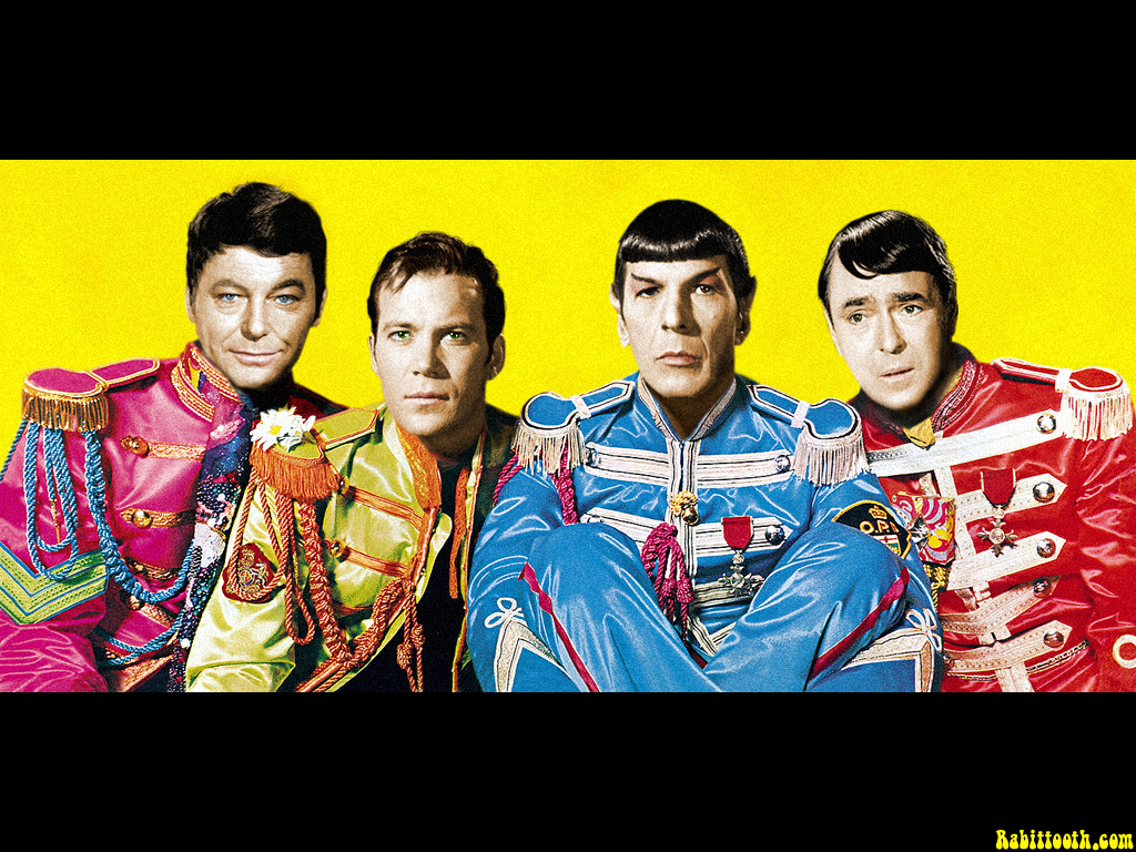 Beatles Sgt Pepper Star Trek Wallpaper