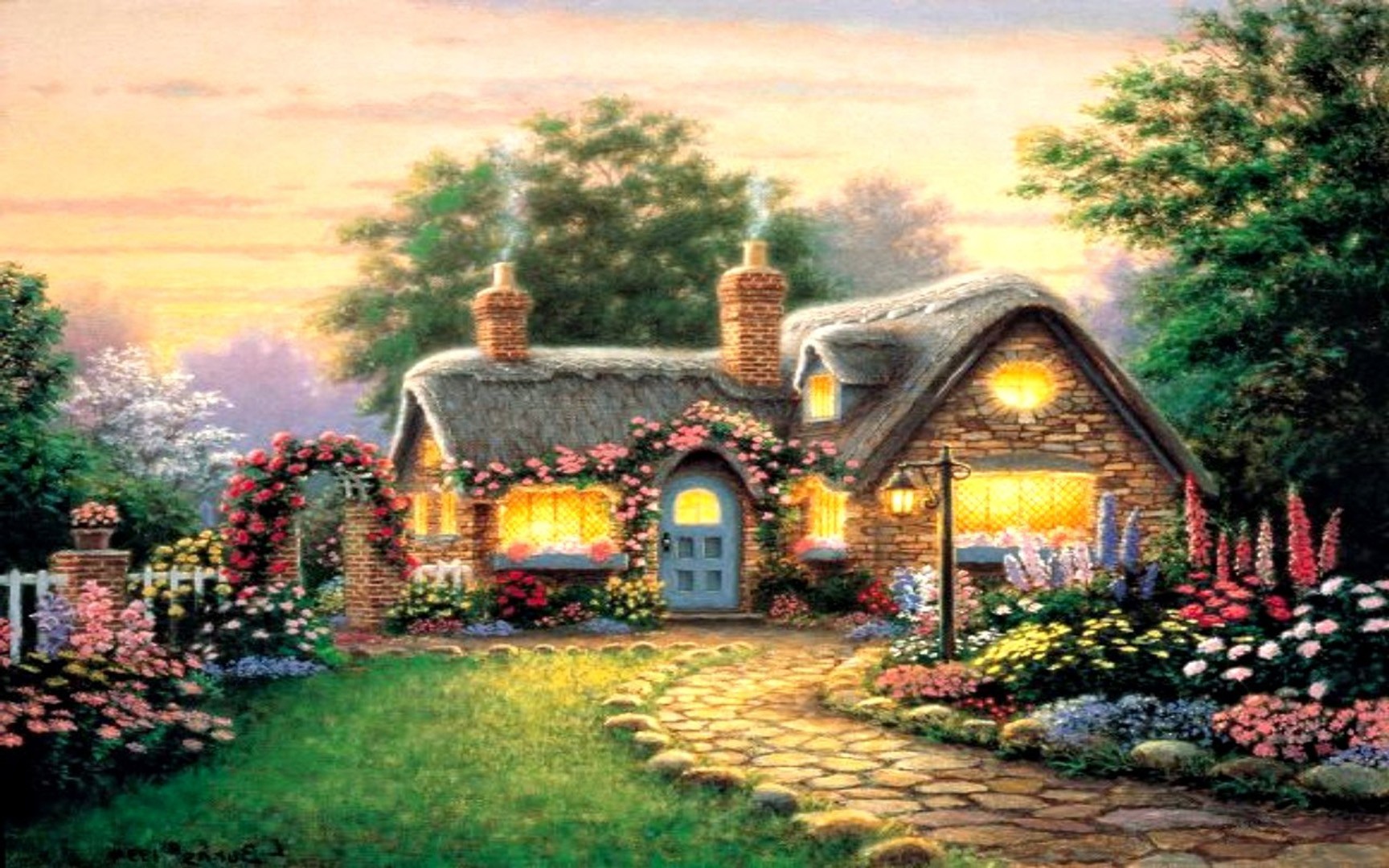 Forest Cottage wallpaper by MARIKA  Download on ZEDGE  3ea8