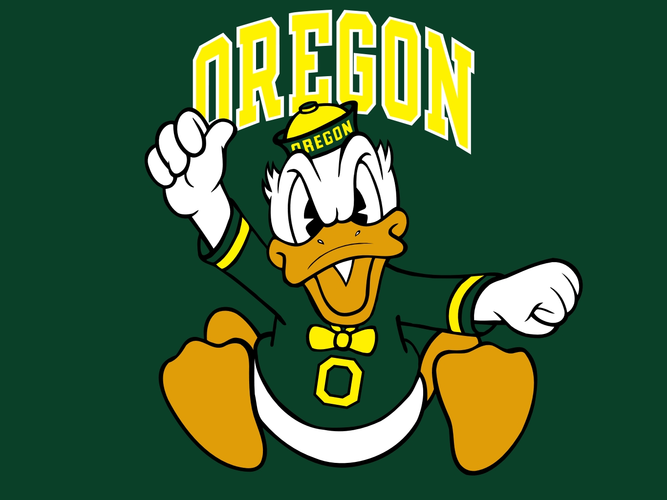 Oregon Ducks Mascot Football Wallpaper HD By WallartHD