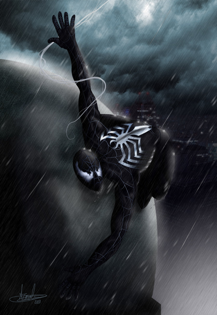 Spiderman Symbiote posted by Samantha Peltier symbiote spider man suit HD  phone wallpaper  Pxfuel