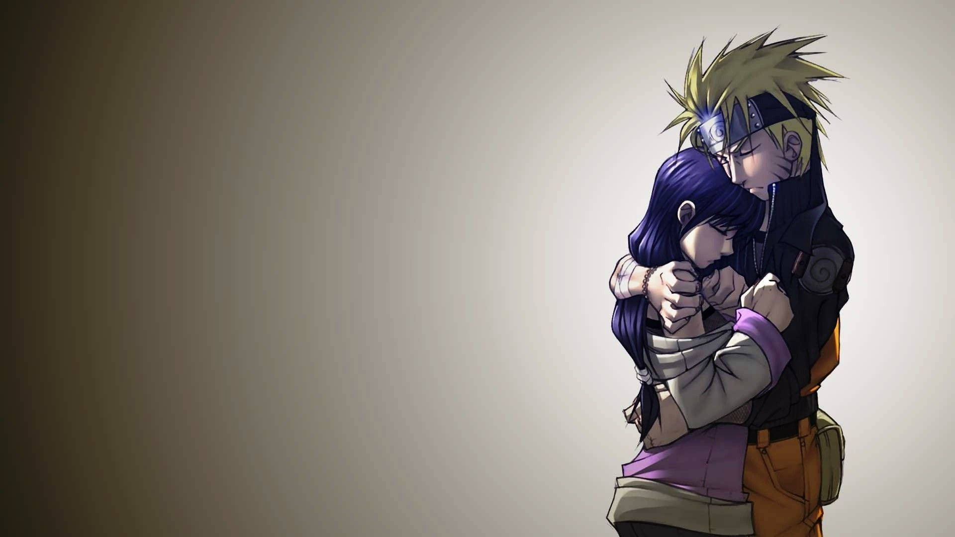 Anime Couple Hug Wallpaper