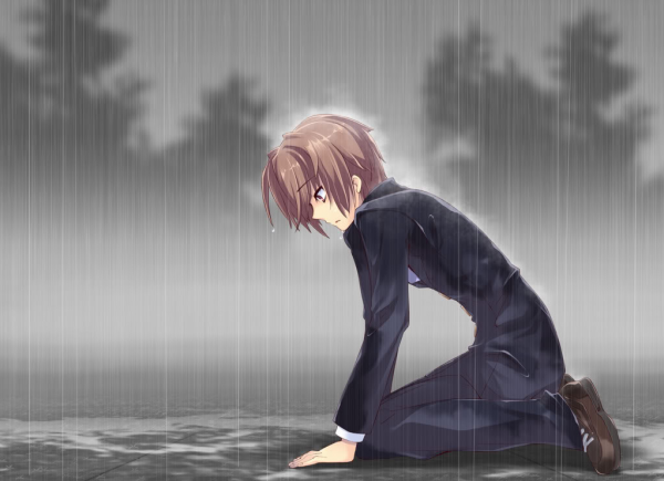 Lonely Sad Anime Girls And Boys Wallpapers HD Wallpapers Pictures 600x435