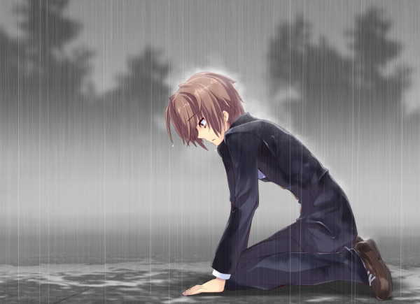 Featured image of post Lonely Anime Boy Sad He s to cute to allow him to cry