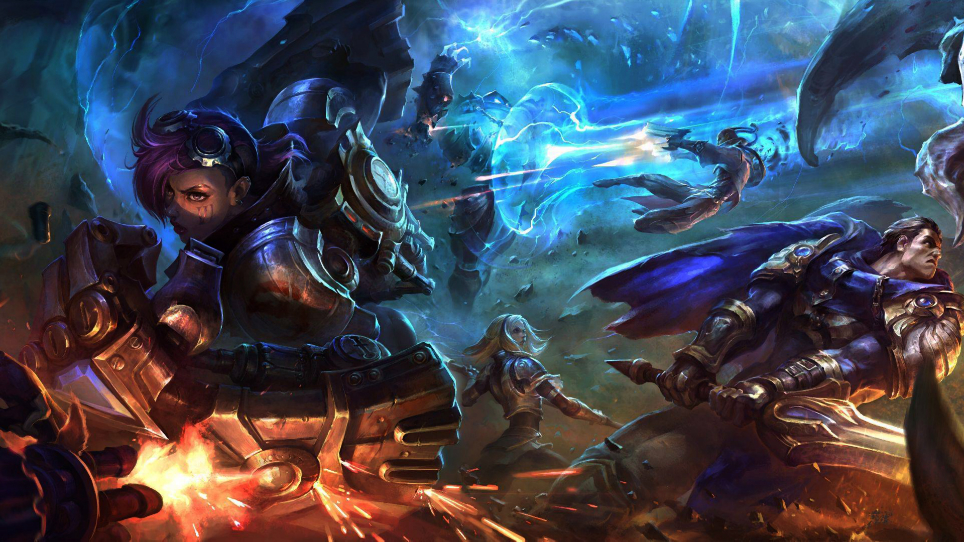 Garen Clash Fighting Battle HD League Of Legends Lol Game Wallpaper
