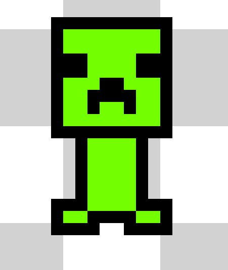Creeper Minecraft Pixel Art By Pixelartistart Deqbiml Full Wallpaper