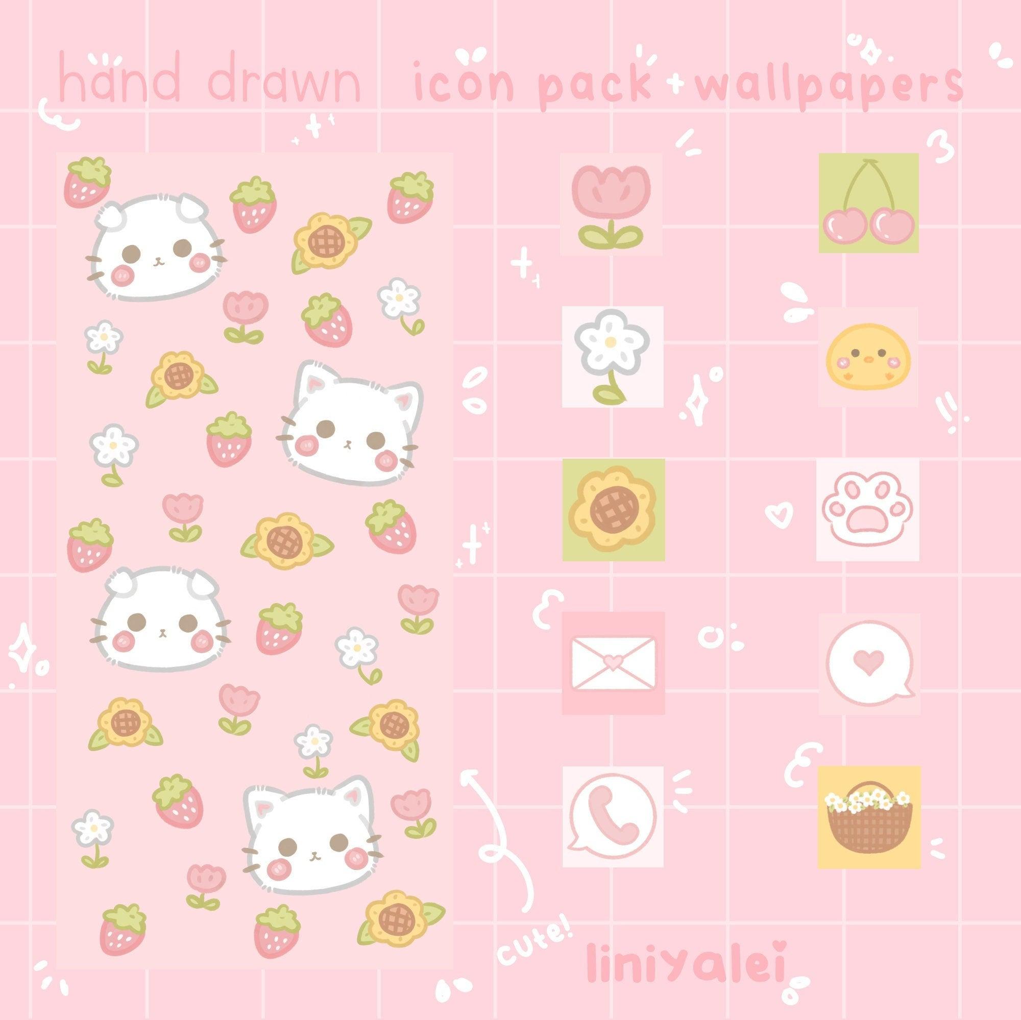 Kawaii App Icon Pack Wallpaper For Ios And Android Cute