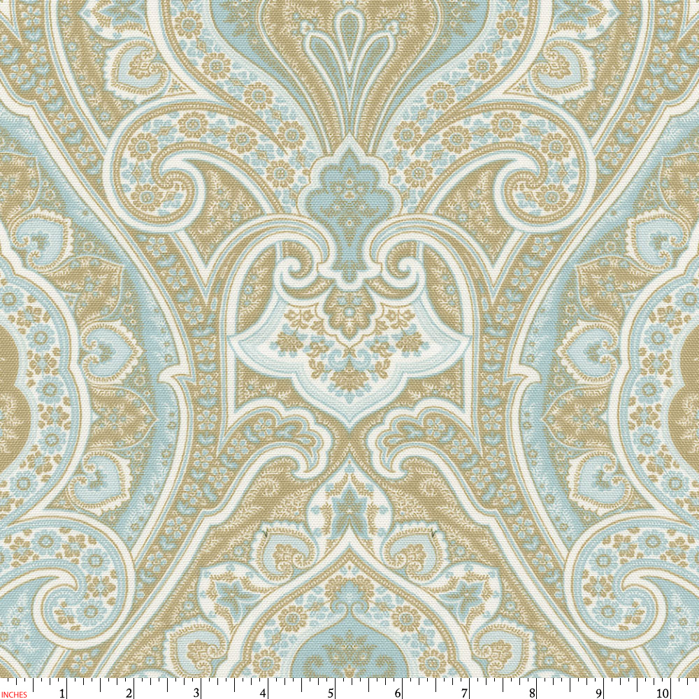 And Taupe Paisley Fabric By The Yard Blue Carousel Designs
