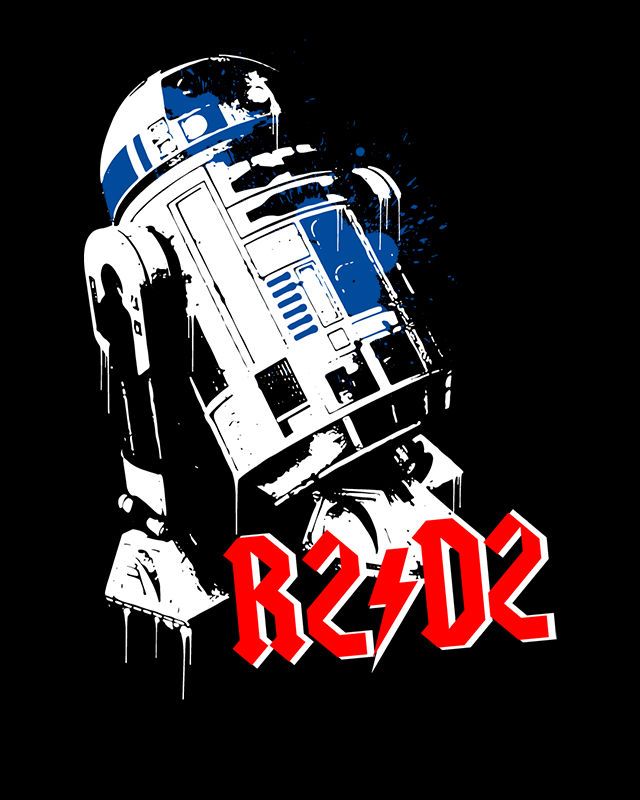 R2 D2 Ac Dc T Shirt Wallpaper For iPhone 4s And Star Wars