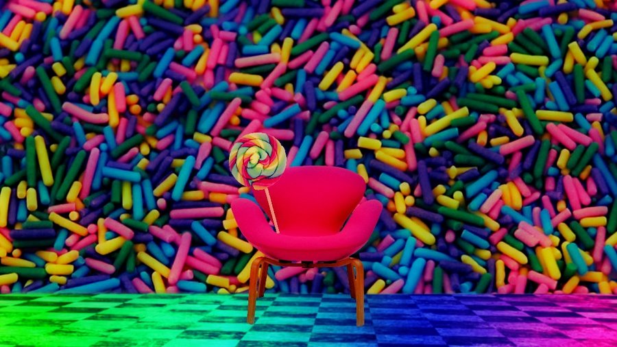 The Candy Room Premade Background By Aimee Valentine Art