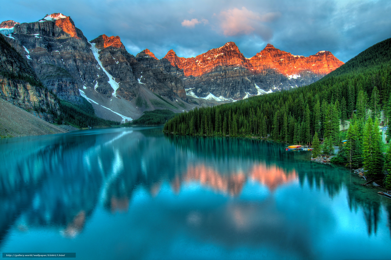 Download wallpaper Moraine Lake Banff National Park Alberta Canada 1600x1067
