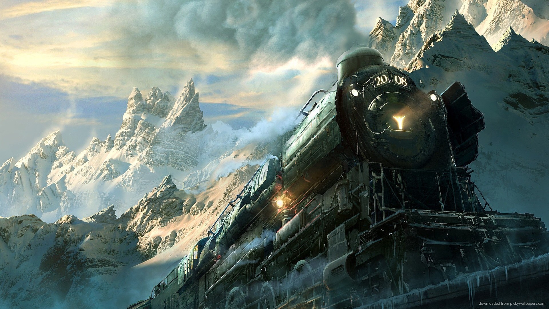 Blackberry iPad Epic Train Art Screensaver For Kindle3 And Dx