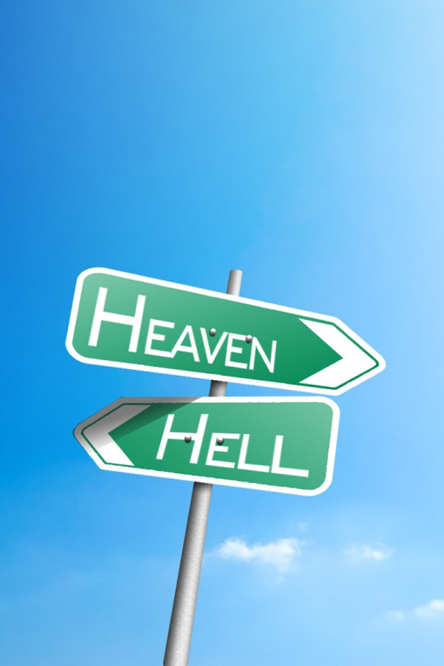 Heaven Or Hell iPhone Wallpaper
