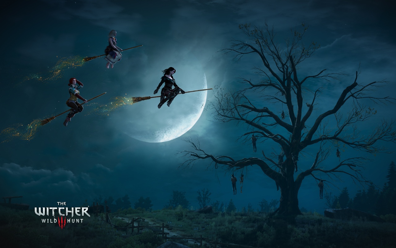 The Witcher Wild Hunt Witches Wallpaper HD