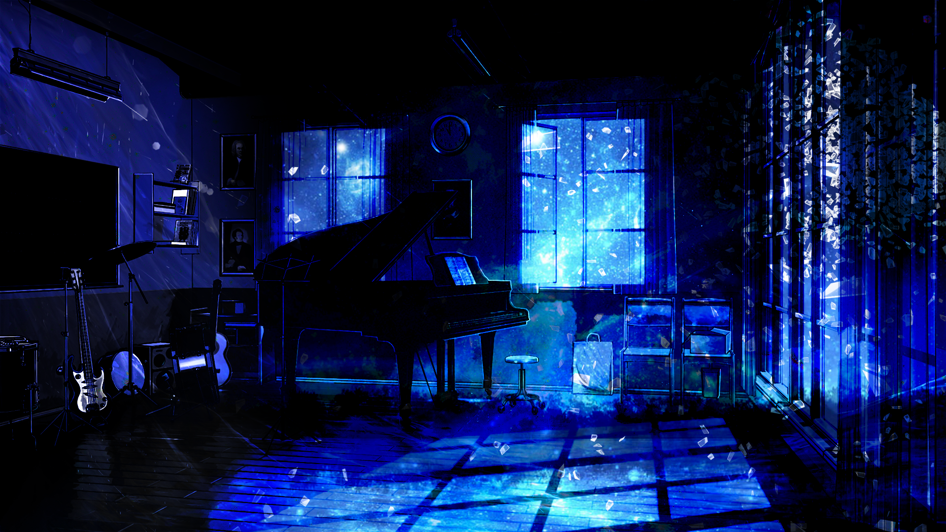 Anime Everlasting Summer Piano Guitar Space Shatter Fantasy