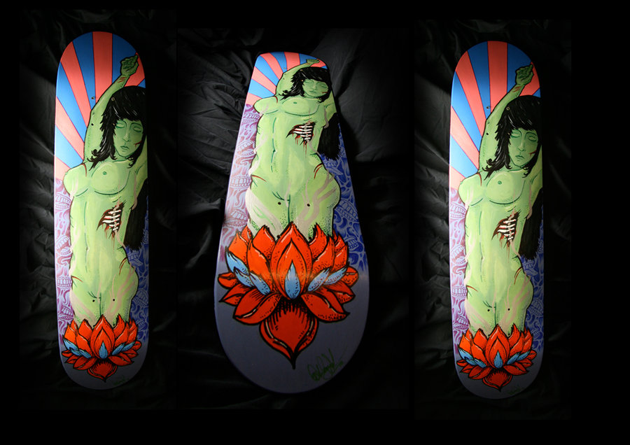 Girl Skateboards Wallpaper Zombie lotus girl skateboard