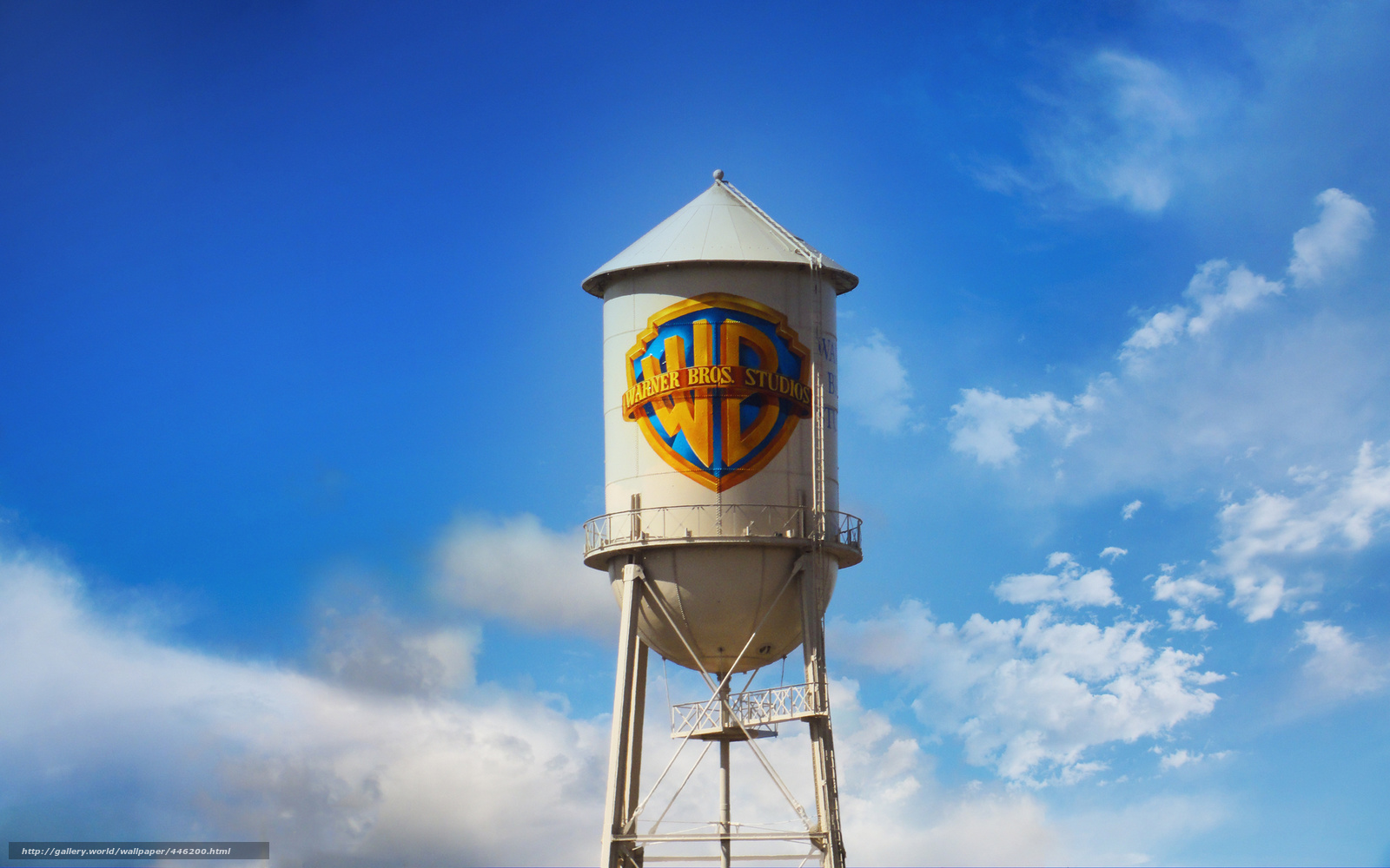 Wallpaper Water Tower Sky Warner Bros Desktop