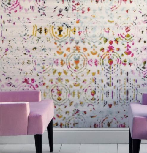 Glass Bead Wallcovering Our Flexible Beaded Wallpaper Adds The