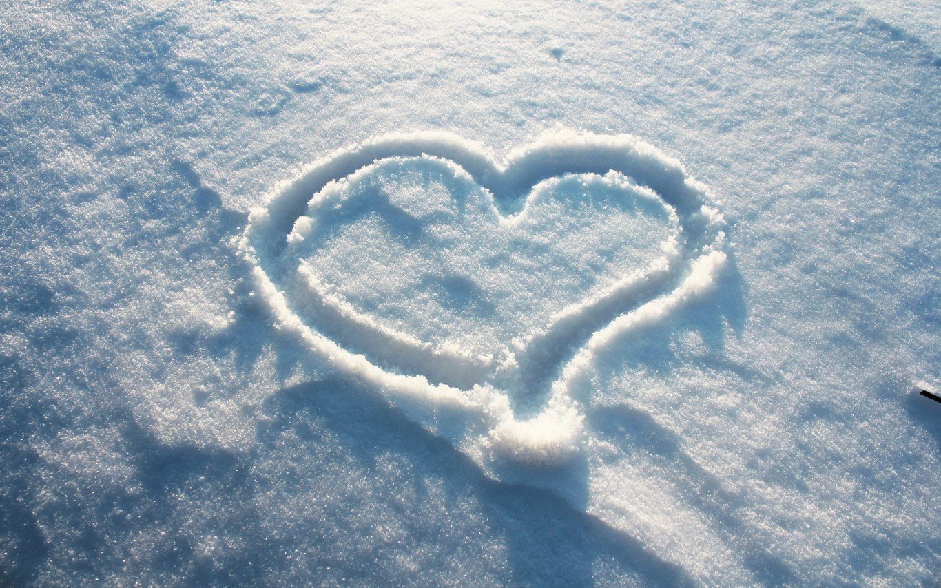 Free HD Snow Heart Backgrounds Med e News