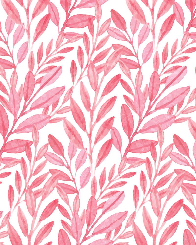 Pink Reef Watercolor Wallpaper Olivia Poppy