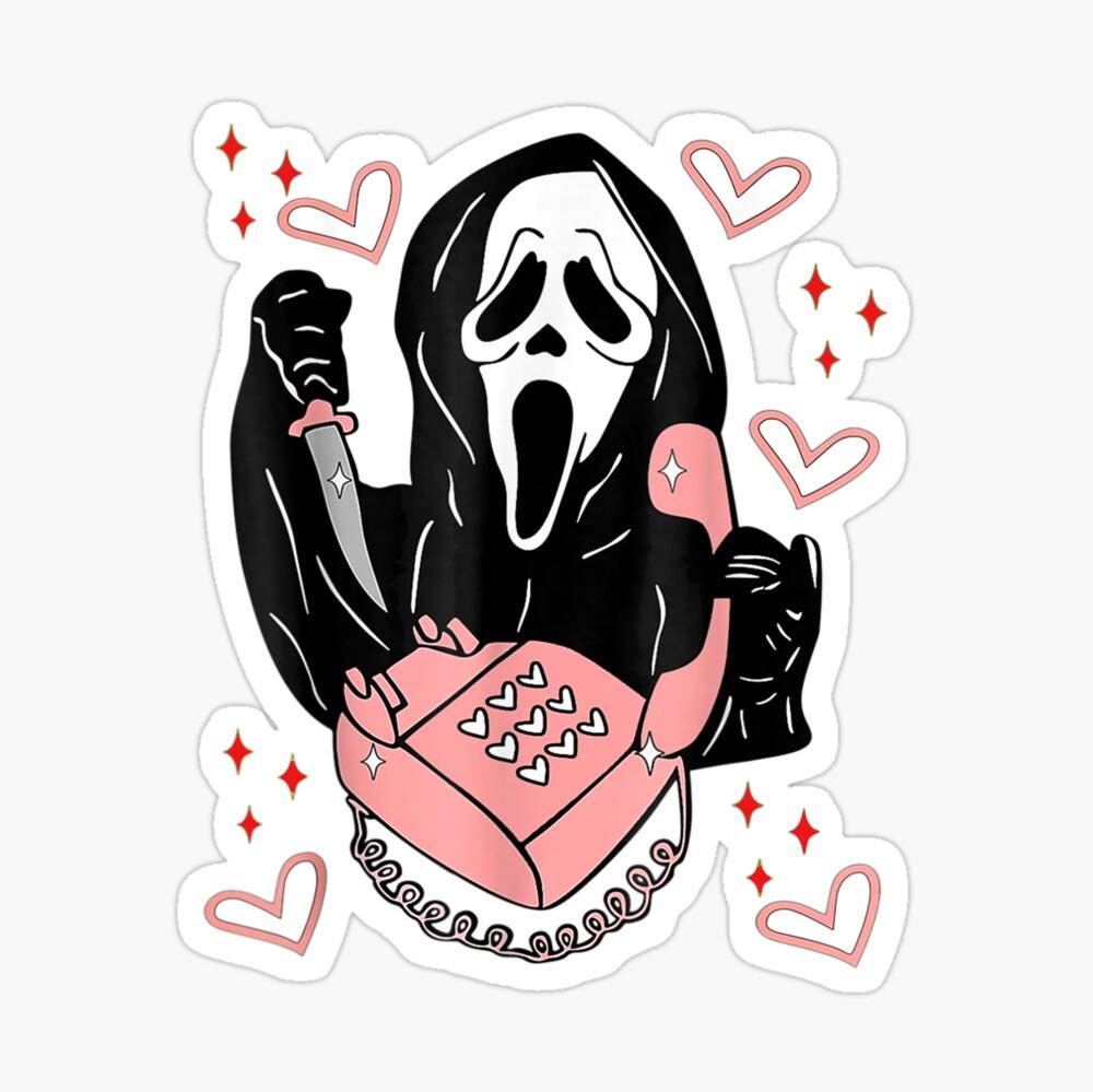 Ghostface Calling Halloween Funny Scream You Hang Up Poster For