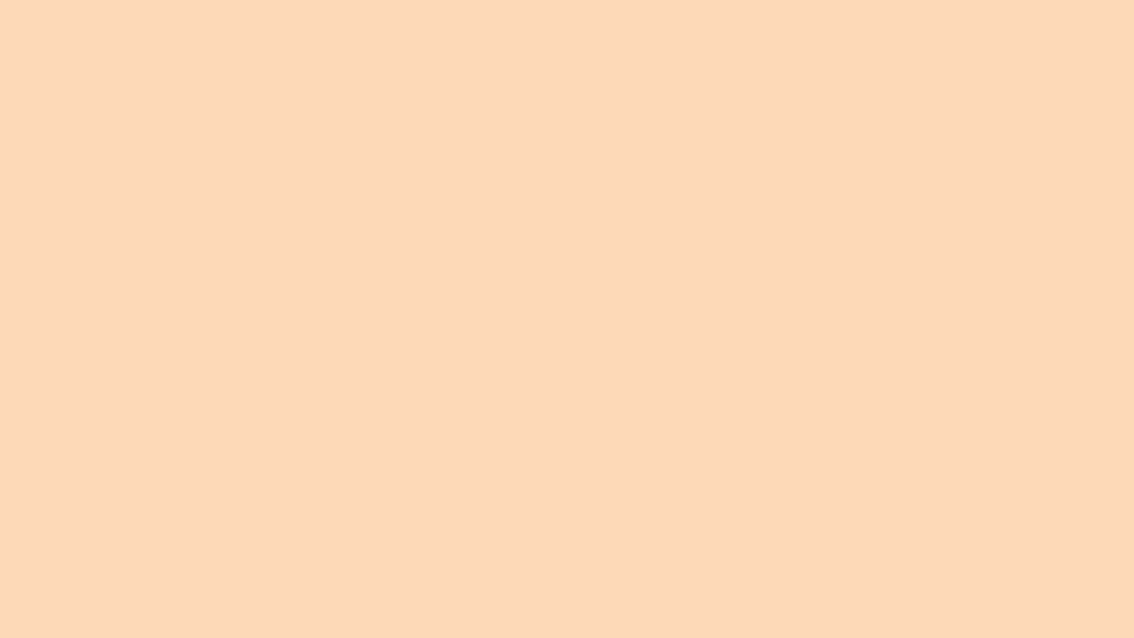 3840x2160 Peach Puff Solid Color Background