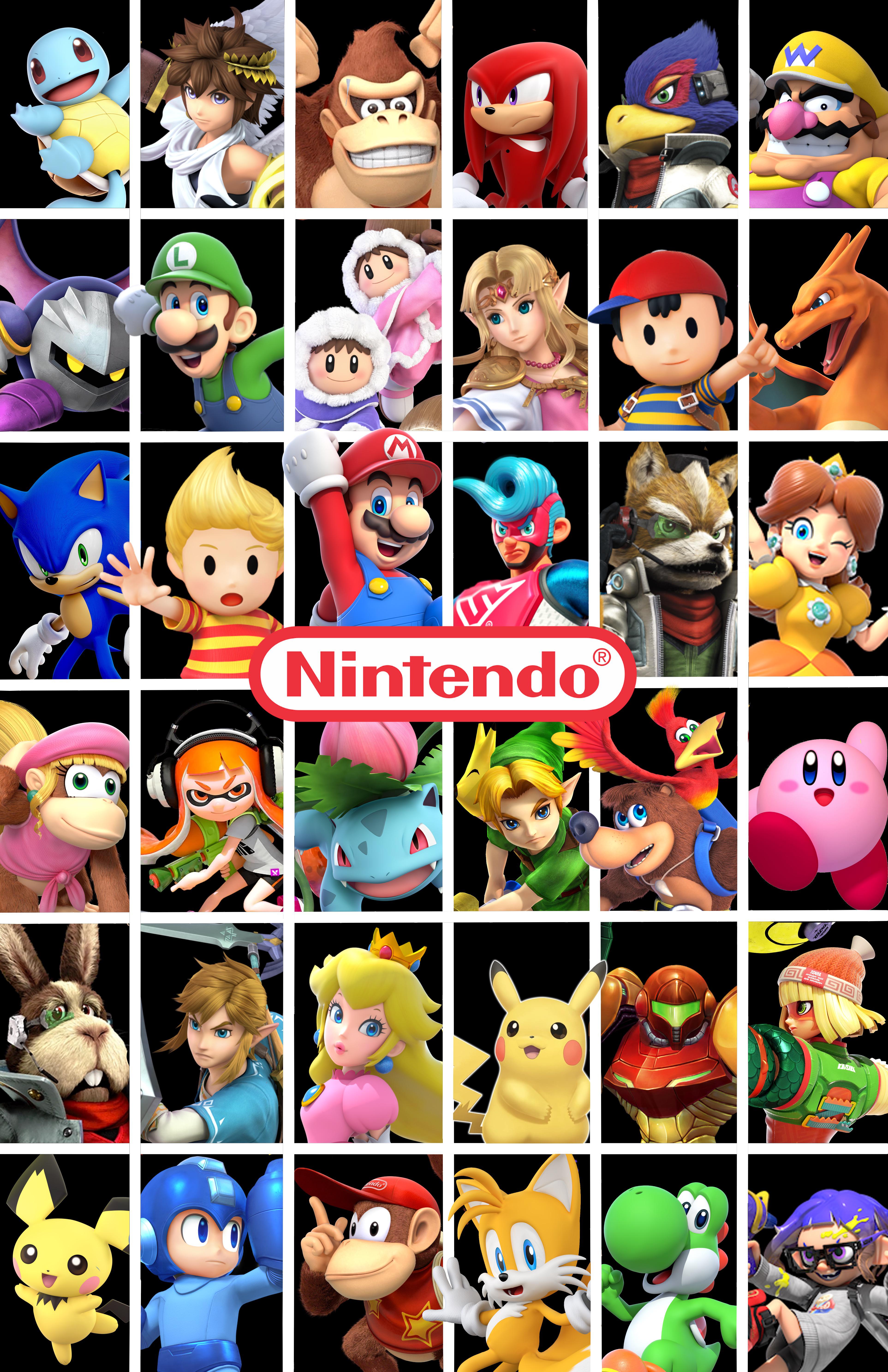Made A Little Wallpaper With Nintendo Characters