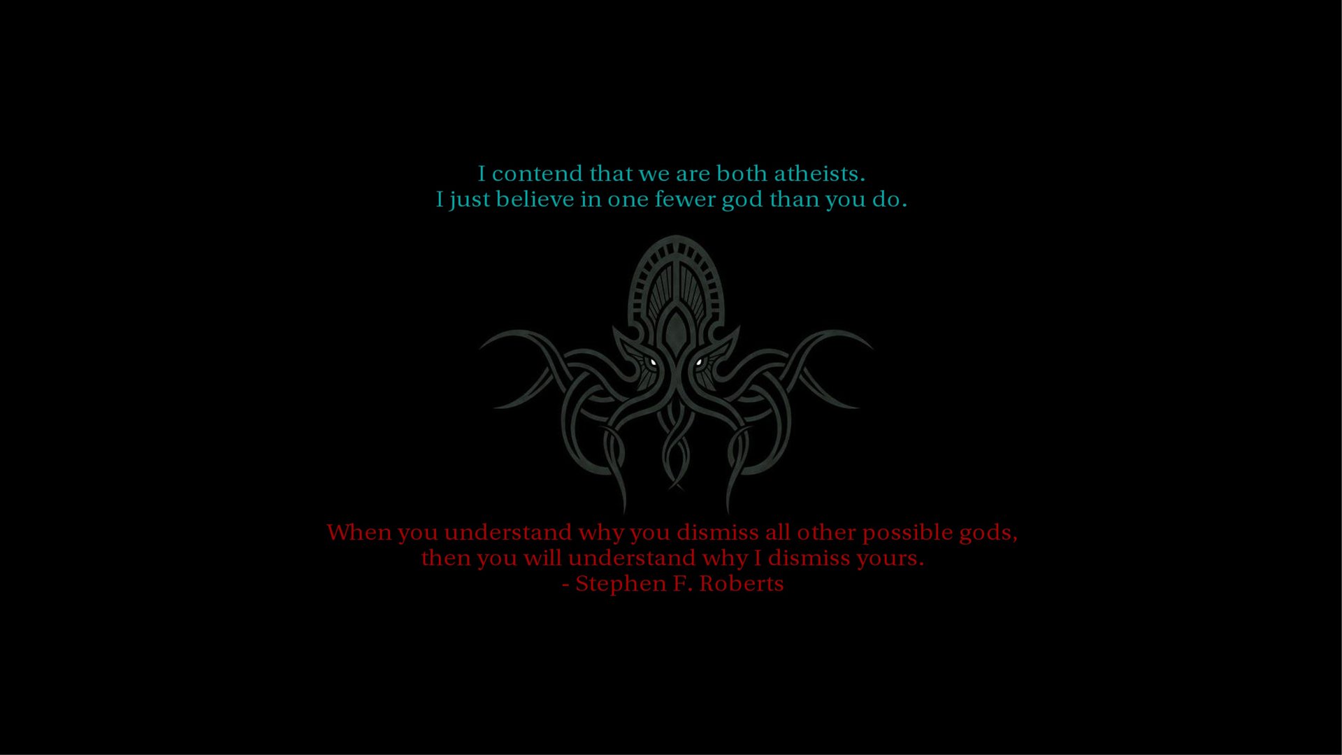 Quotes Cthulhu Religion Atheism Wallpaper Background