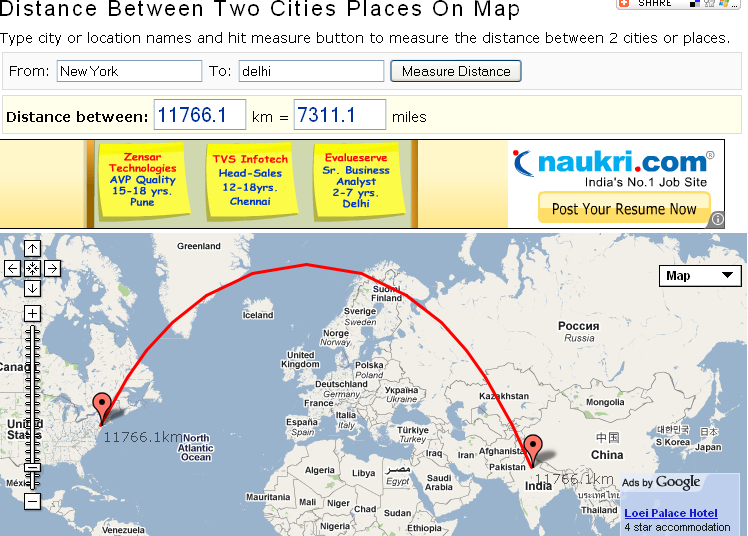 distance between cities map Free Download Calculate The Distance Between Two Cities Image distance between cities map