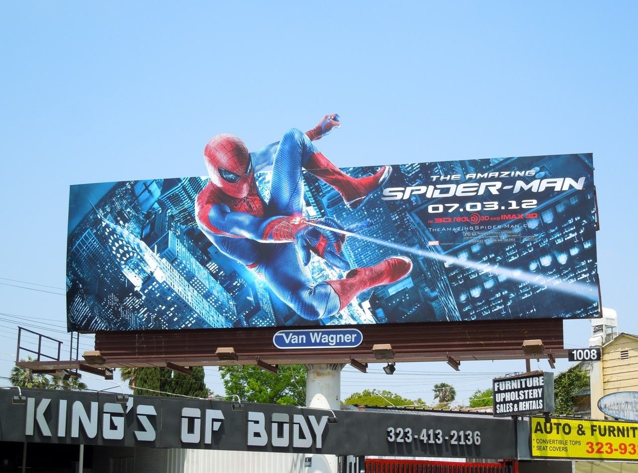 Wallpaper Background Amazing Spiderman Movie Billboard Addition