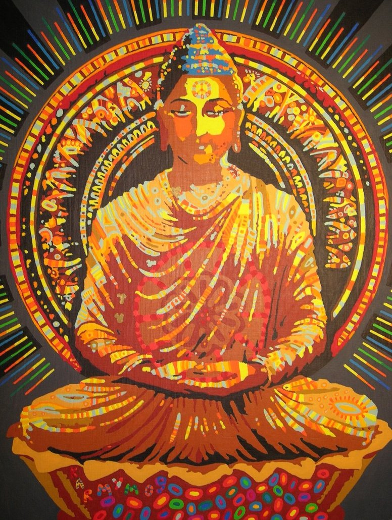 Trippy Buddha Wallpaper HD