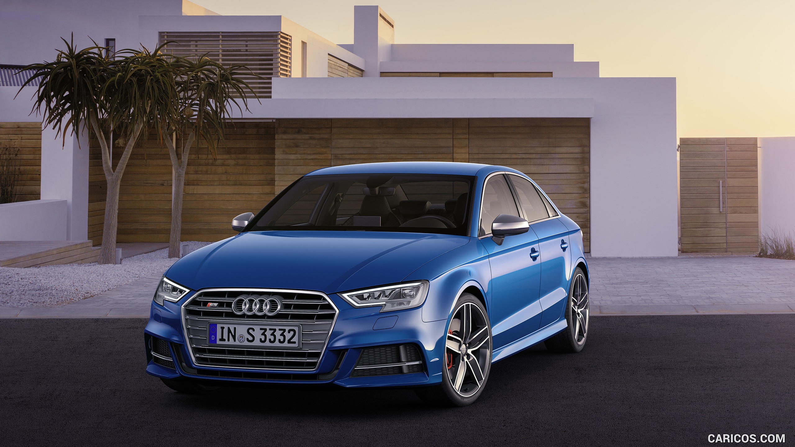 2017 Audi S3 Sedan Color Sepang Blue   Front HD Wallpaper 1 2560x1440