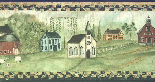 Black Country Church Wallpaper Border