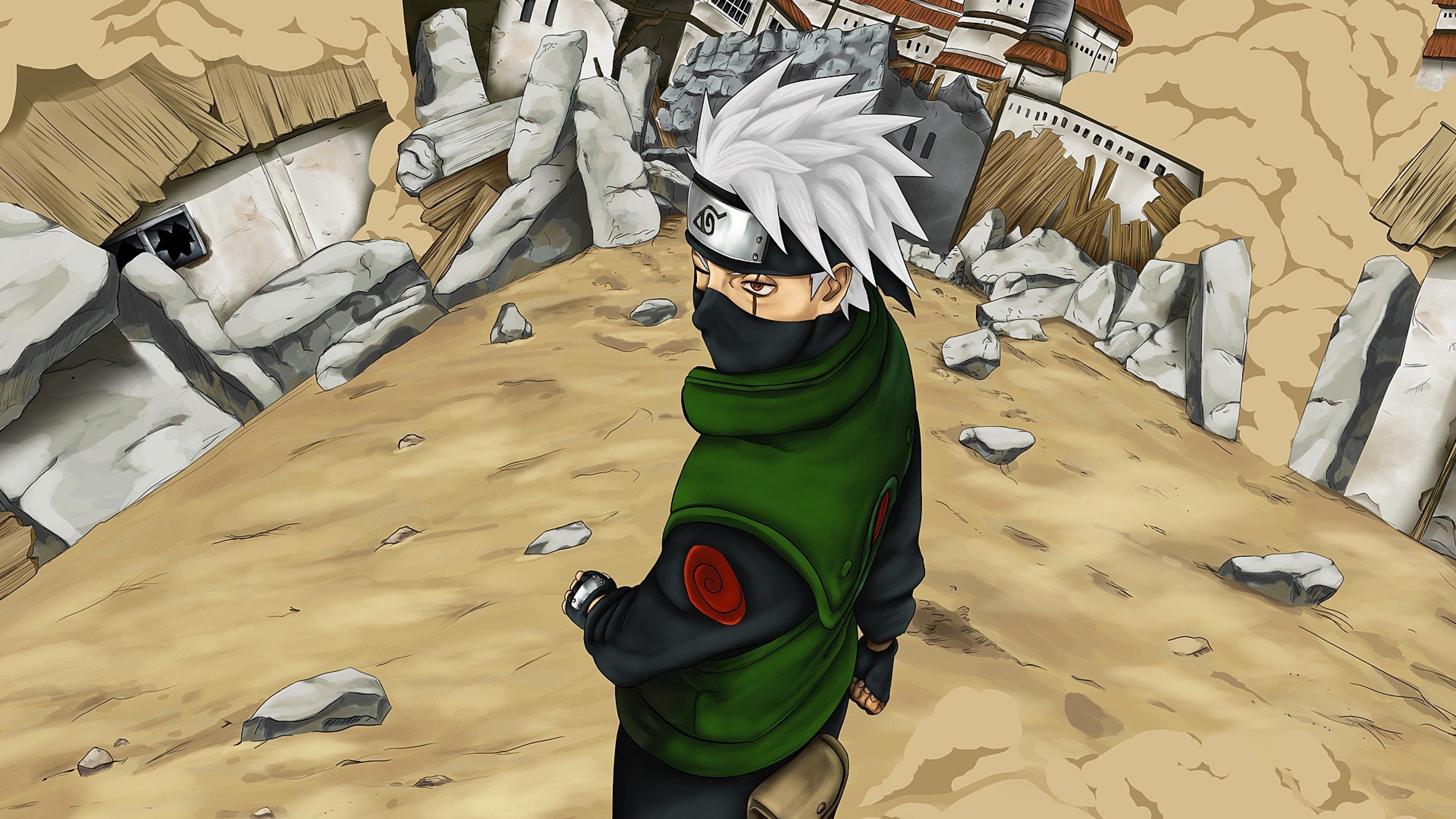  Naruto shippuuden Naruto Man Mask Sand Wallpaper Background 4K