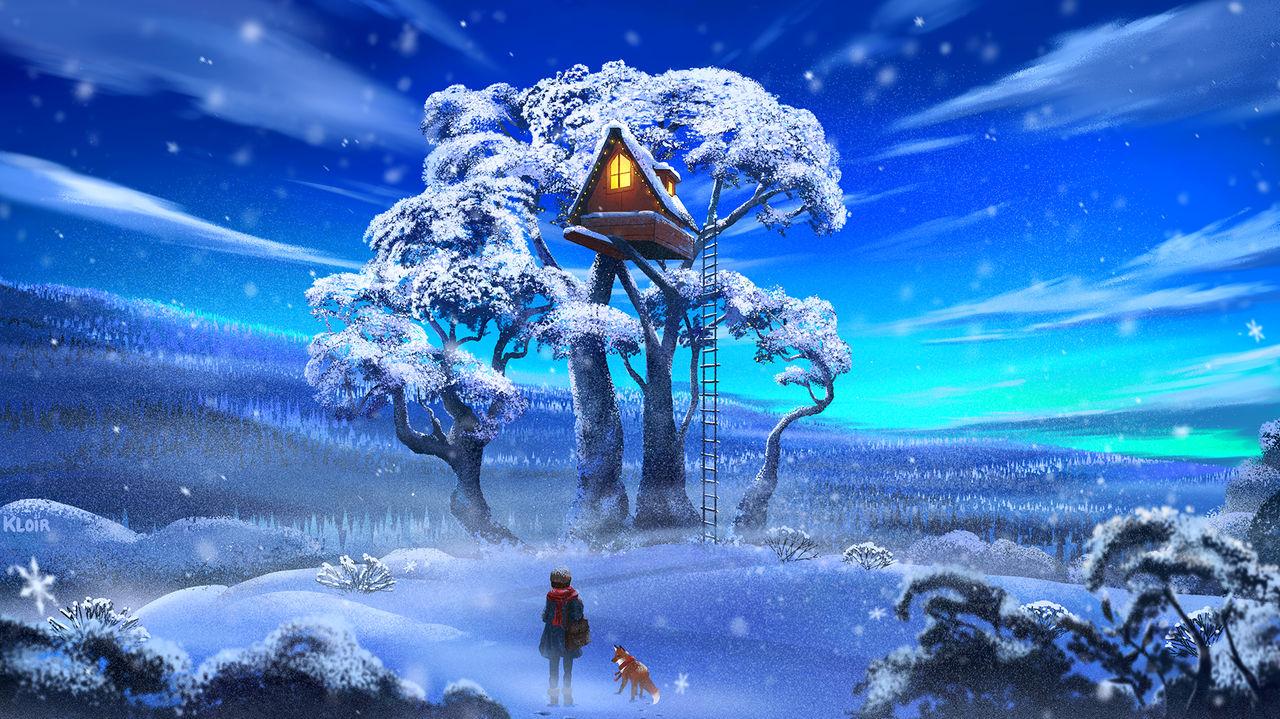 Winter Tree House By Kloir