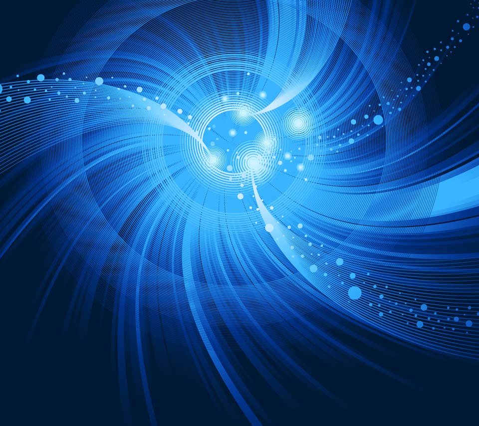 Abstract Wallpaper Blue Swirl Vortex Dazzling Light