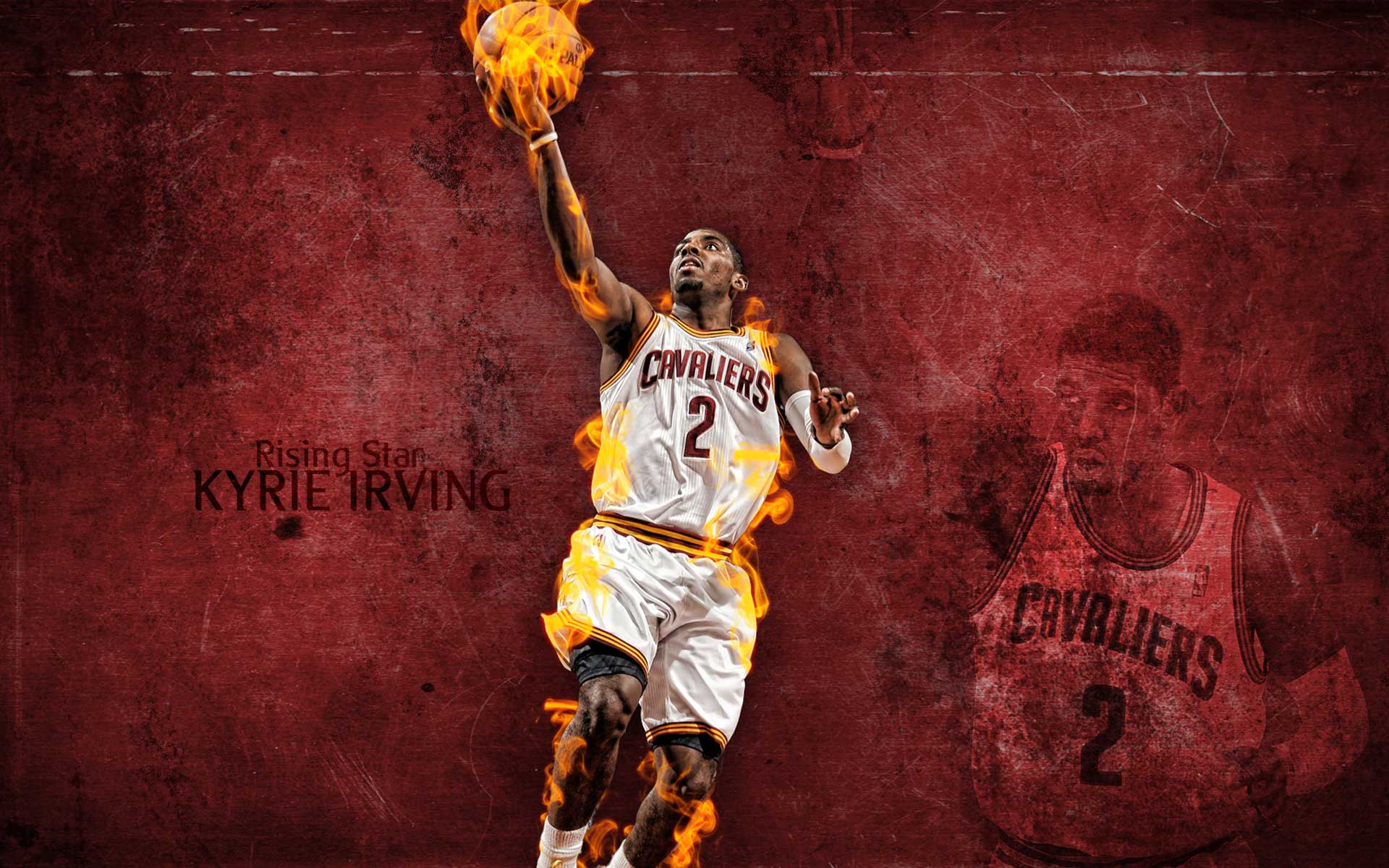 Kyrie Irving Background Wallpaper