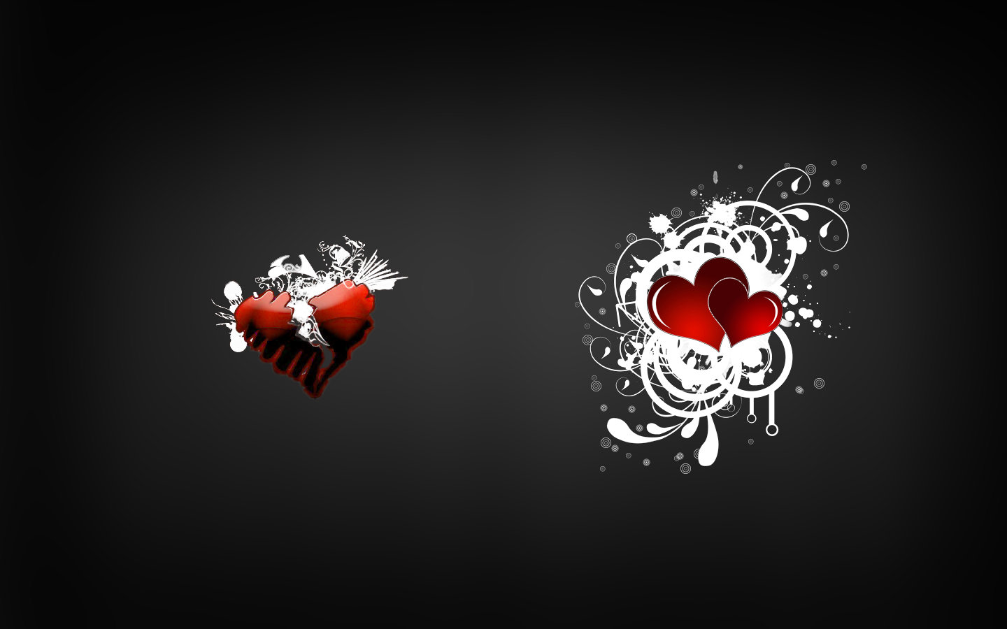 Free Download Broken Hearts Wallpapers Heart In Black Colour With Red