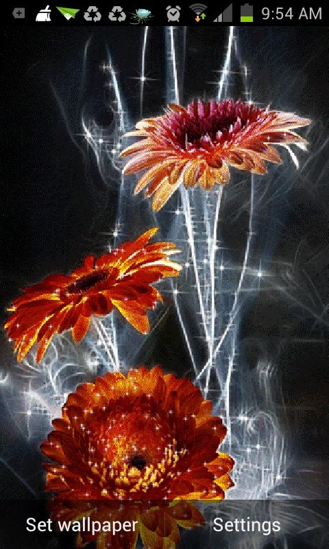 Flowers Glow Live Wallpaper Android