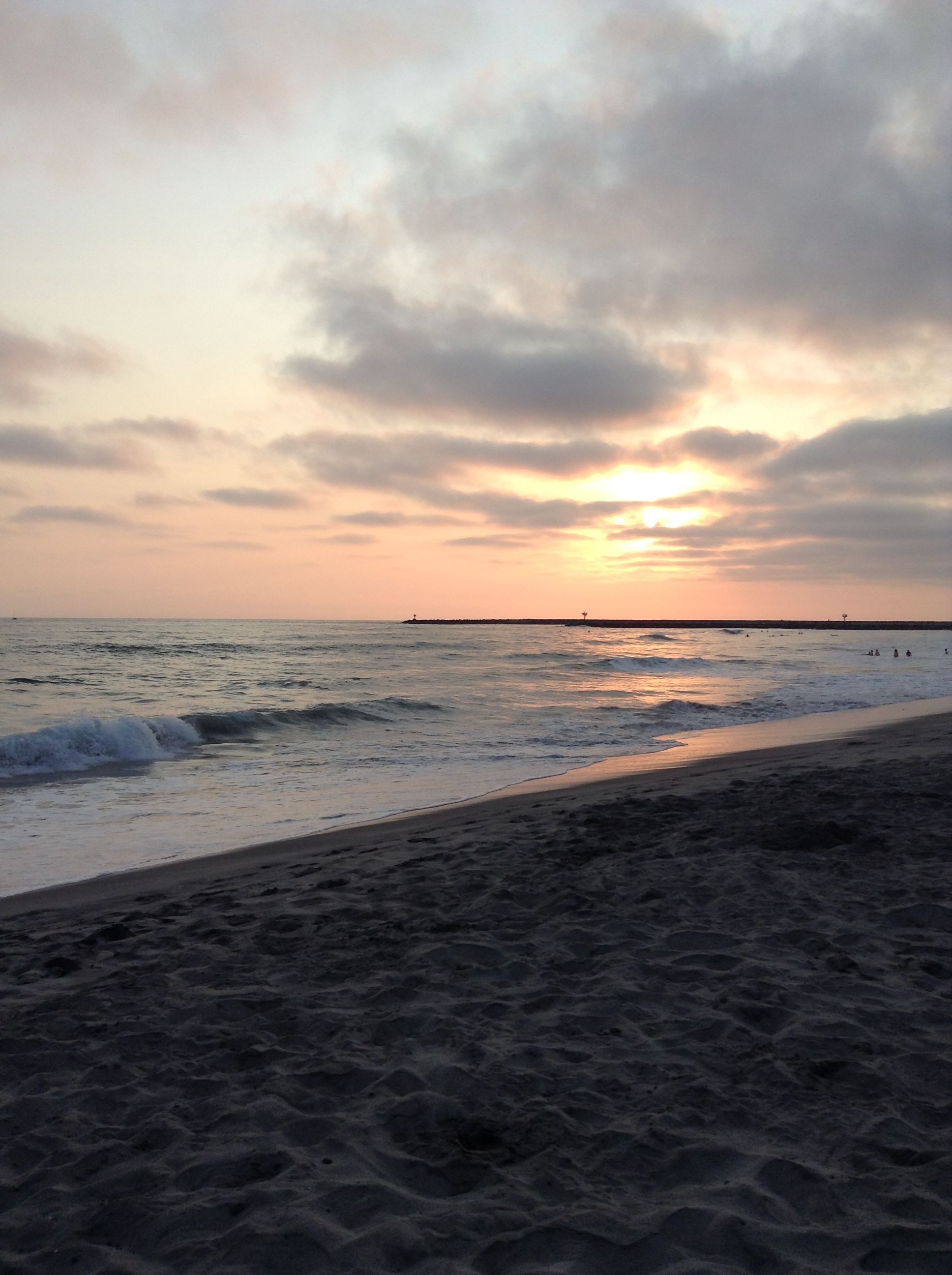 Beach Sunset Oceanside California The O In