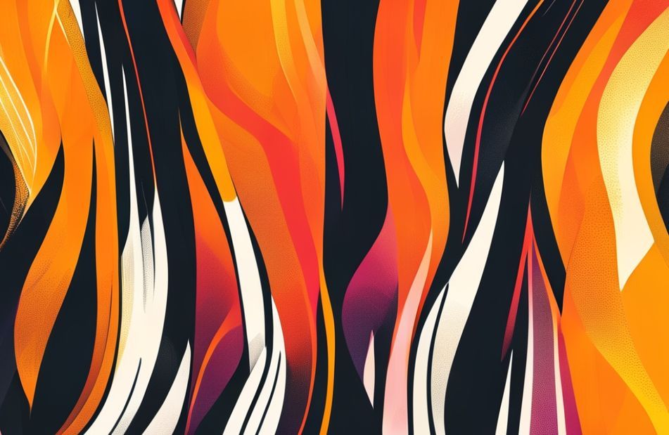 Orange And Black Wallpaper