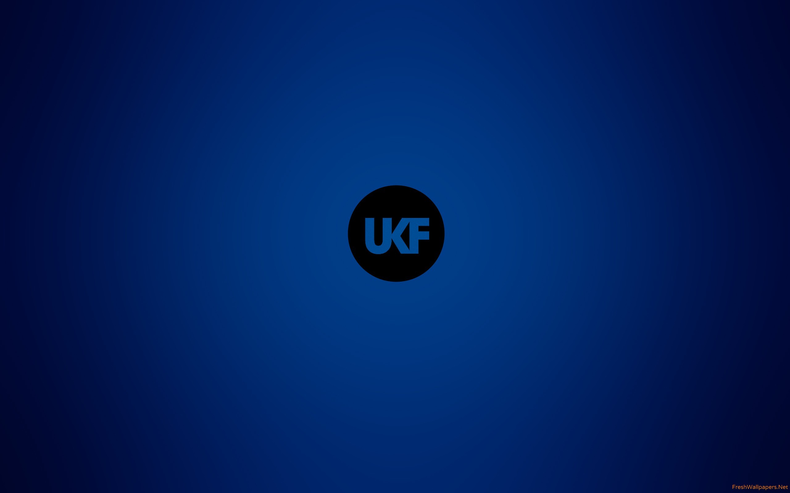 Ukf Music Logo On Blue Background Wallpaper Freshwallpaper